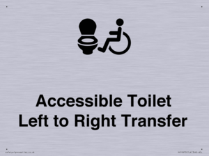 Accessible Toilet with Left to Right Transfer